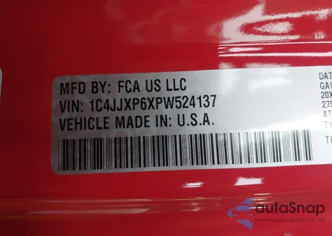 2023 Jeep Wrangler 4Xe Sahara 4X4 z USA, uszkodzony, nr VIN 1C4JJXP6XPW524137